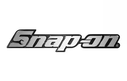 Snap-on logo in black and white